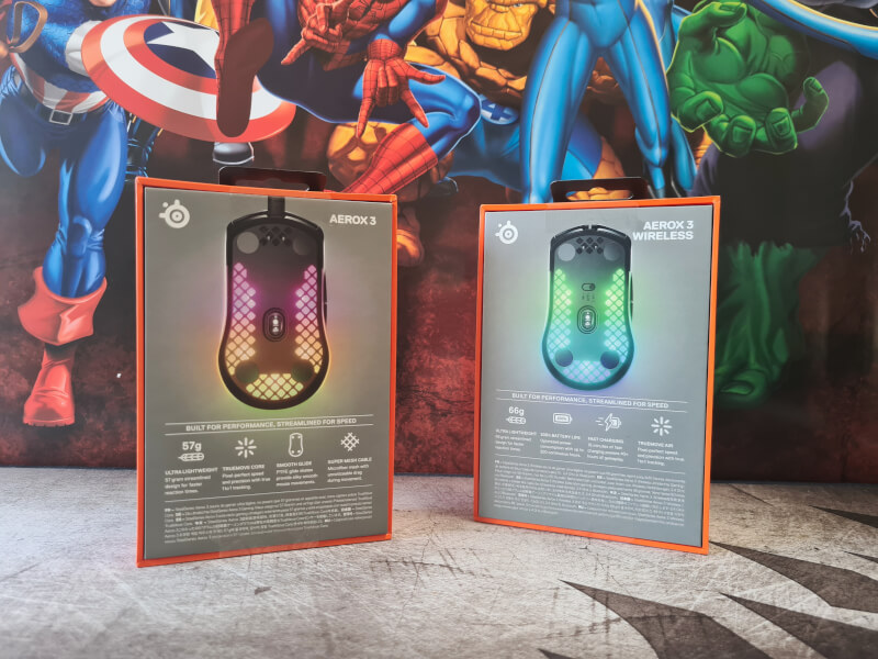 SteelSeries Aerox 3 trådløs gaming 
